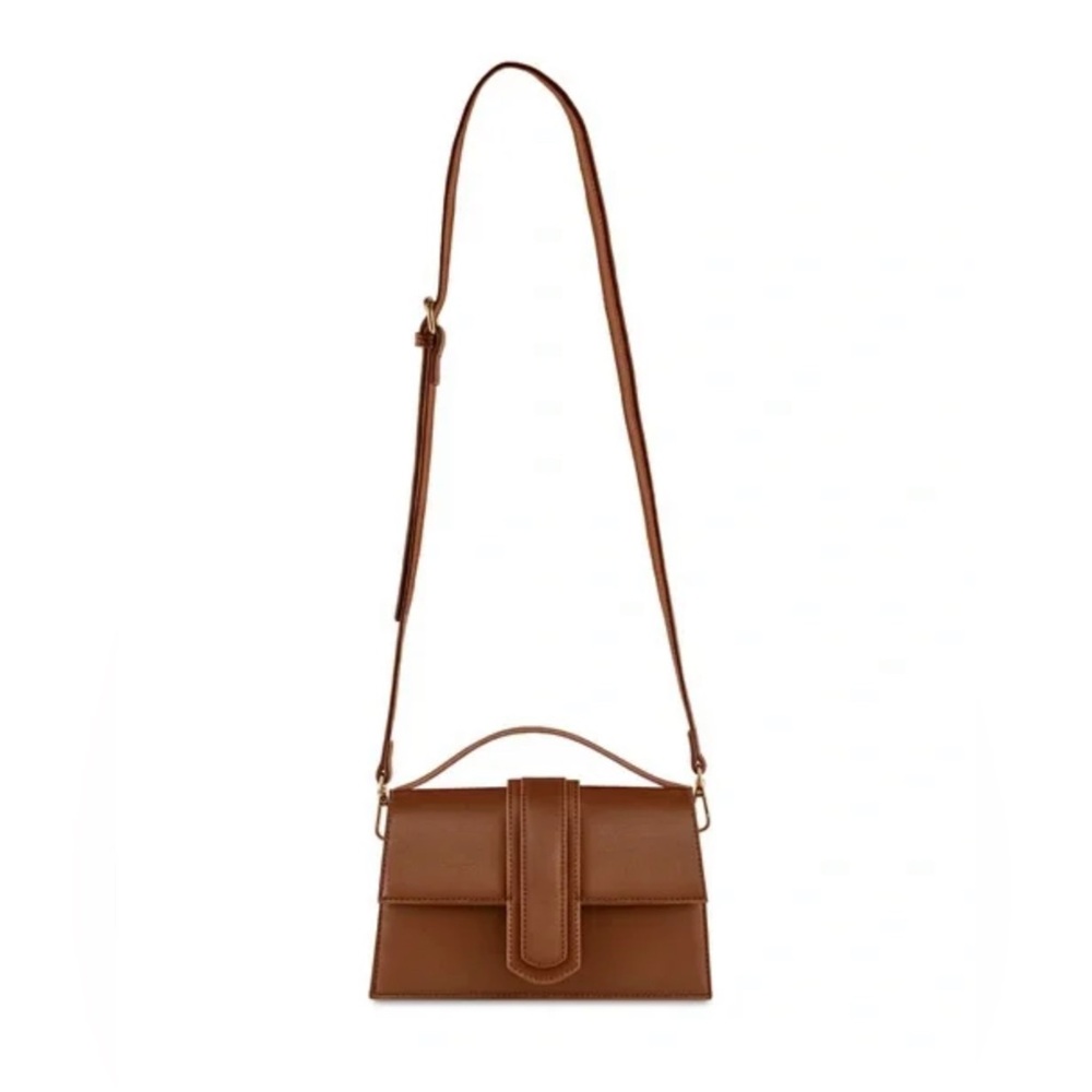 NWT KAYLA + AVA Miranda Shoulder Bag in Cognac